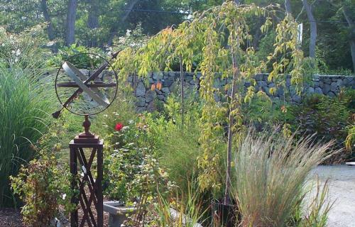 Armillary Dial Sculpture, Plantings, Grasses